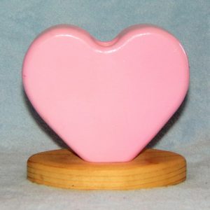 Heart Vase, Candy Pink