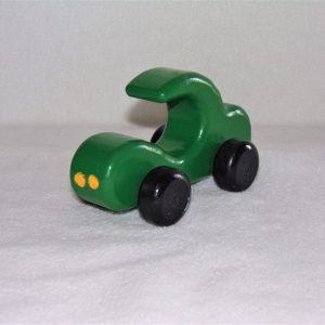 Green Wooden Car, Meadow Green and Black