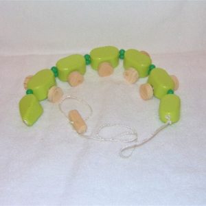 Snake Pull Toy, Key Lime Green and Spring Green