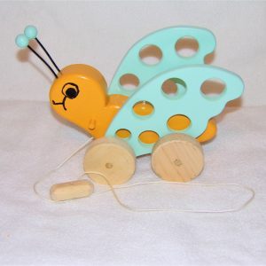 butterfly pull toy