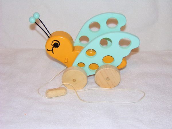 butterfly pull toy