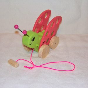 Key Lime Green Butterfly with Berry Pink Wings